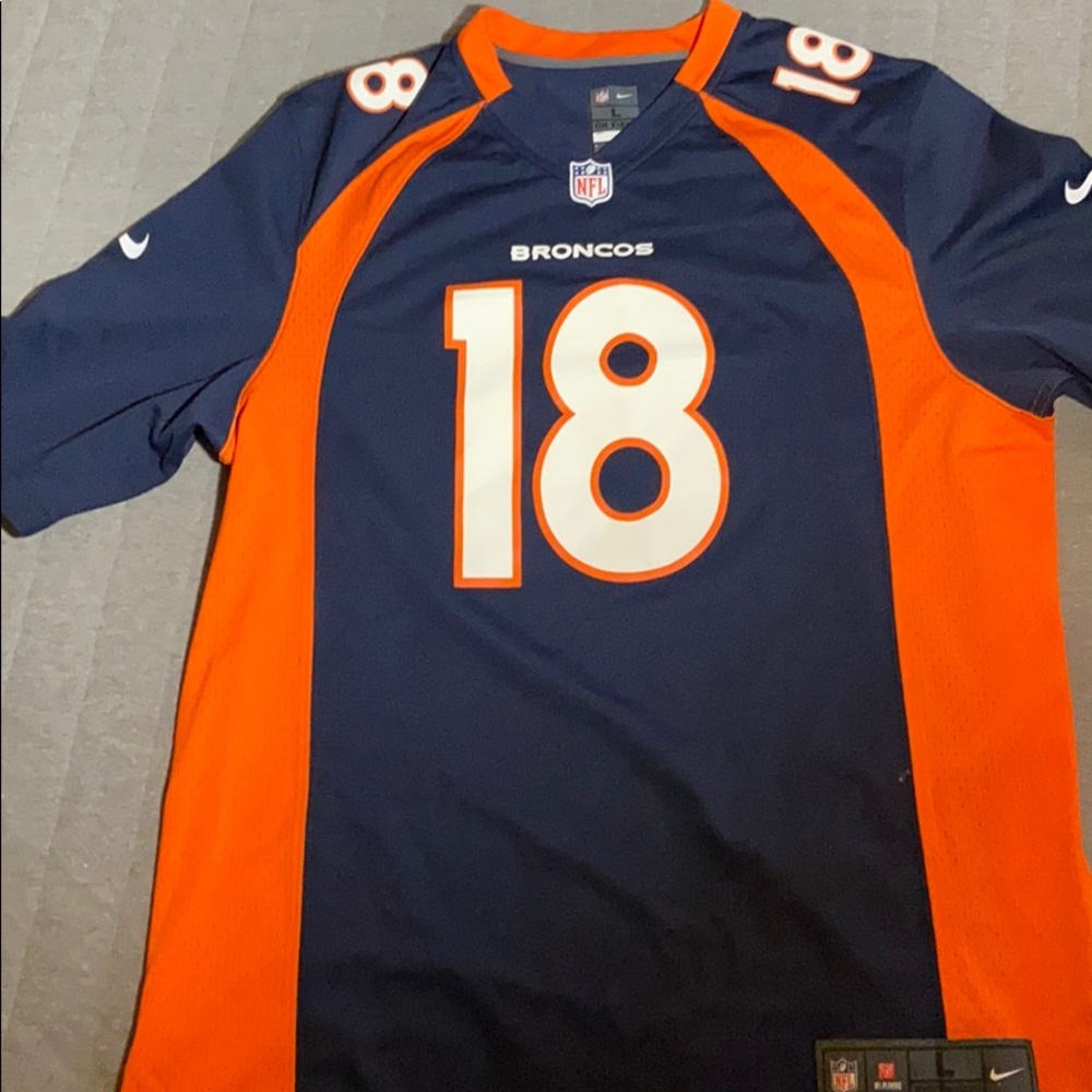 Mens L Nike Broncos Peyton Manning Jersey 18